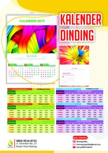 Cetak Kalender Dinding  SMKN 4 Malang