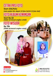 Pembuatan foto wisuda