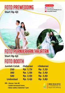 Cetak foto Prewedding