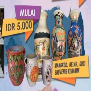 Souvenir Mangkok , Gelas , Gucci