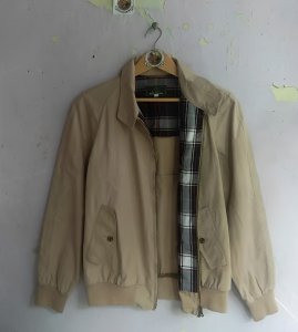 Jaket Harington Pria Warna Coklat