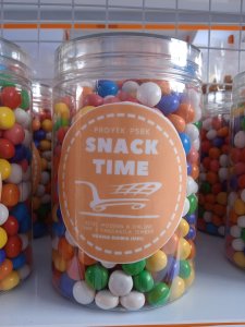 Duo Bola Biskuit Warna Besar 375 gr