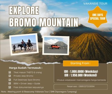 Tour & Explore Gunung Bromo bersama SMK Diponegoro Tumpang