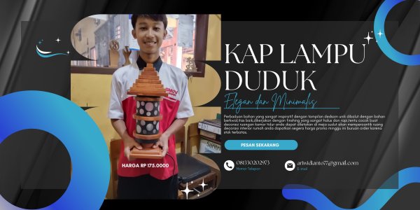 Kap Lampu Duduk